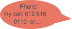 Phone my cell: 612 616 0110  or....