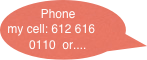 Phone my cell: 612 616 0110  or....